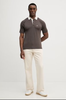 Поло с добавлением шелка Emporio Armani