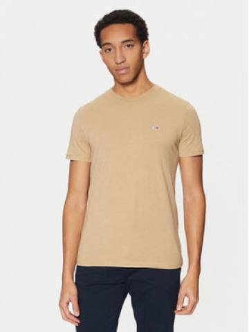 Tommy Jeans Футболка Jaspe DM0DM20363 Бежевий Slim Fit Tommy Jeans Футболка Jaspe DM0DM20363 Бежевий Slim Fit