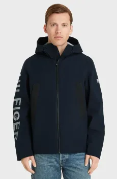 Мужская темно-синяя куртка IM TECH ESS HOODED JACKET Синий S Tommy Hilfiger MW0MW28927