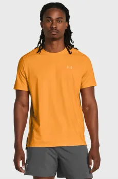 Мужская оранжевая футболка UA Launch Elite Shortsleeve Оранжевый S Under Armour 1382648-803