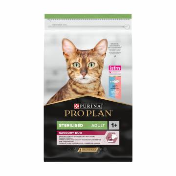 Сухой корм для взрослых стерилизованных кошек Pro Plan Sterilised Adult 1+ Savoury Duo с треской и форелью, 10 кг Сухой корм для взрослых стерилизованных кошек Pro Plan Sterilised Adult 1+ Savoury Duo с треской и форелью, 10 кг