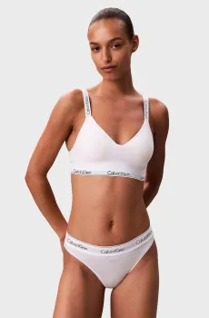 Женский белый бюстгальтер LGHTLY LINED BRALETTE Белый XL Calvin Klein LV00QF8504