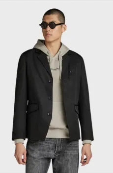 Мужской черный пиджак Midnight Blazer Черный S G-Star RAW D23530,D410