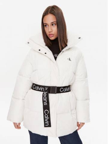 Calvin Klein Jeans Пуховик J20J221903 Білий Relaxed Fit Calvin Klein Jeans Пуховик J20J221903 Білий Relaxed Fit