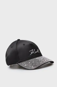 Женская черная кепка Черный ONESIZE Karl Lagerfeld 240W3413