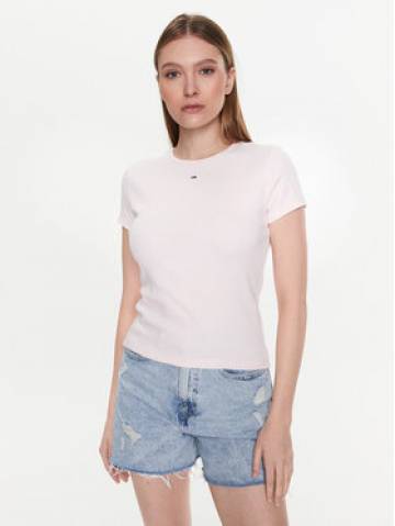 Tommy Jeans Футболка Essential DW0DW14876 Рожевий Slim Fit Tommy Jeans Футболка Essential DW0DW14876 Рожевий Slim Fit