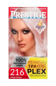 Стойкая крем-краска для волос Vips Prestige 216 Розовая жемчужина, 100 мл