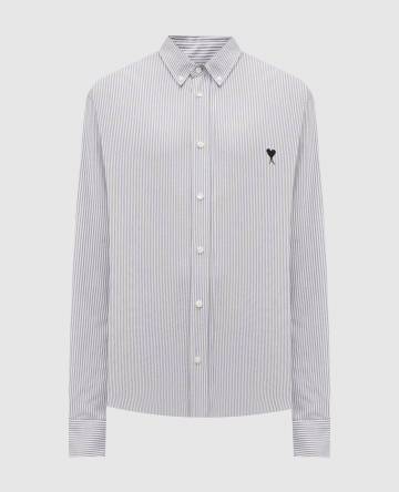 Белая рубашка в полоску Белая рубашка в полоску