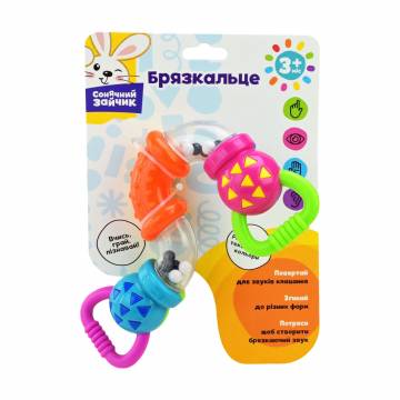 Игрушка-погремушка Країна Іграшок Солнечный зайчик, от 3 месяцев, 23*8*3.5 см (PL-724-76) Игрушка-погремушка Країна Іграшок Солнечный зайчик, от 3 месяцев, 23*8*3.5 см (PL-724-76)