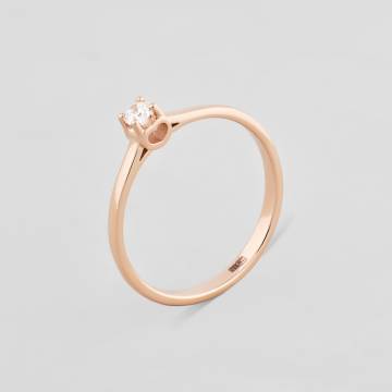 Золотое кольцо Minimal к594-ч-дм-18 18 Золотое кольцо Minimal к594-ч-дм-18 18