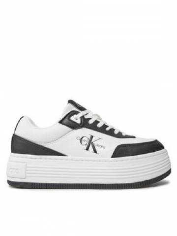 Calvin Klein Jeans Снікерcи Bold Flatf Low Lace Mix Ml Fad YW0YW01316 Чорний Calvin Klein Jeans Снікерcи Bold Flatf Low Lace Mix Ml Fad YW0YW01316 Чорний