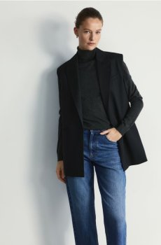 Reserved - Жилет з додаванням віскози - чорний - 143IS-99X