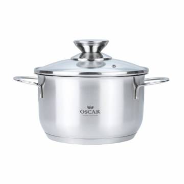 Кастрюля Oscar Galant с крышкой, диаметр 22 см, 4.5 л (OSR-2004-22)
