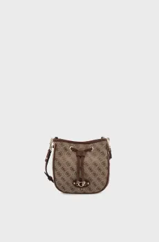 Женская бежевая сумка с узором Бежевый ONESIZE Guess HWJG23.13770;LGW