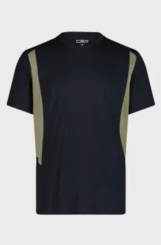 Мужская черная футболка Черный 52 CMP 35N6787-U423