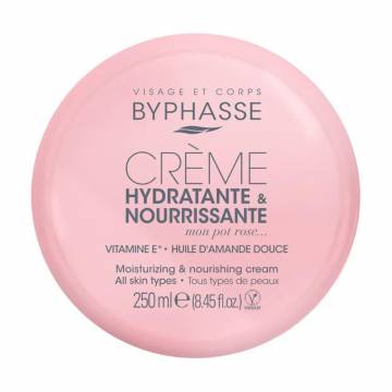 Крем для лица и тела Byphasse Moisturizing & Nourishing Cream Увлажнение и питание, 250 мл Крем для лица и тела Byphasse Moisturizing & Nourishing Cream Увлажнение и питание, 250 мл