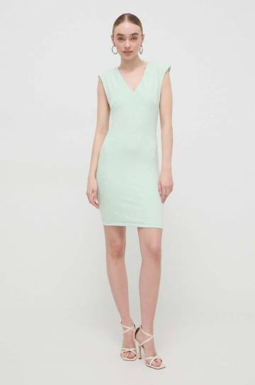 Платье Guess цвет зелёный mini прямая Платье Guess цвет зелёный mini прямая