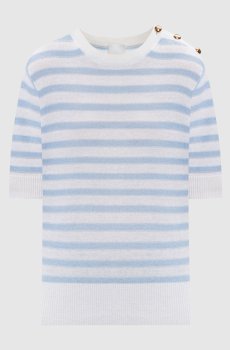 Джемпер из шерсти и кашемира в полоску