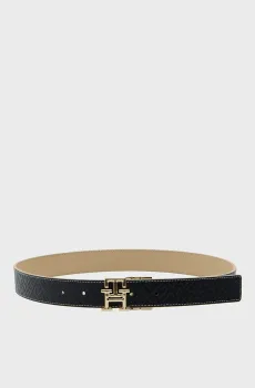 Женский двусторонний кожаный ремень LOGO Разноцветный 80 Tommy Hilfiger AW0AW18256
