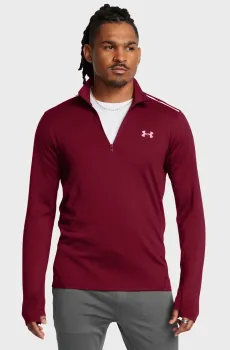 Мужская бордовая спортивная кофта UA Vanish CW 1/4 Zip Бордовый L Under Armour 1387793-625