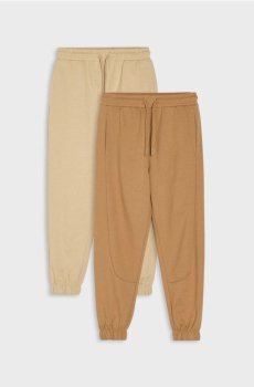 Трикотажні джогери, 2 пари - коричневий
