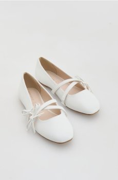 Reserved - Балетки зі штучної шкіри - білий - 822IS-00X