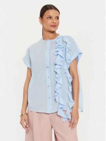 ViCOLO Блузка TB2815 Голубий Regular Fit ViCOLO Блузка TB2815 Голубий Regular Fit
