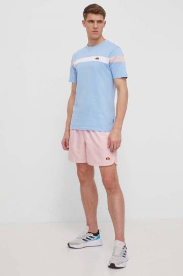 Хлопковая футболка Ellesse мужской узорный Хлопковая футболка Ellesse мужской узорный