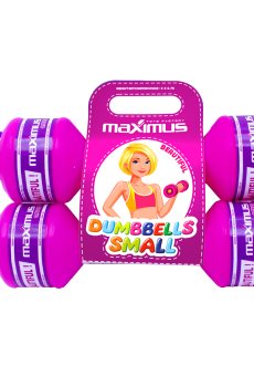 Игрушка Maximus Гантели малые, розовые, от 3 лет, 2*750 г, 29*8*19 см (5346)