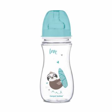 Бутылка Canpol Babies Easy Start Exotic Animals с широким горлышком, антиколиковая, 300 мл (35/222_blu) Бутылка Canpol Babies Easy Start Exotic Animals с широким горлышком, антиколиковая, 300 мл (35/222_blu)