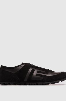 Черные замшевые кроссовки Racer