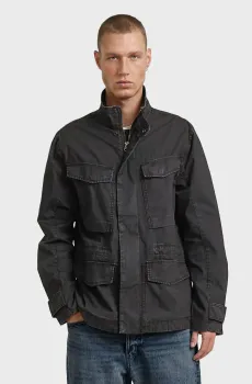 Мужская черная джинсовая куртка Rovic Черный S G-Star RAW D28333,D388