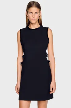 Женское черное платье Черный 34 Sandro SFPRO04530_Black