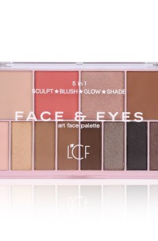 Палетка для макияжа лица 5 в 1 LCF Face & Eyes, 21.7 г