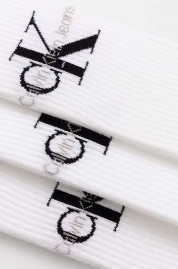 Носки Calvin Klein Jeans 3 шт мужские цвет белый 701220514 Носки Calvin Klein Jeans 3 шт мужские цвет белый 701220514