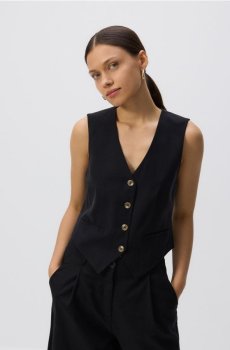 Reserved - Гранітний жилет - чорний - 0977P-99X