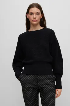 Женский черный свитер Черный XL BOSS 50493913;001