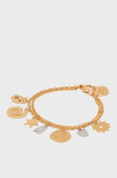 Женский золотистый браслет Золотой ONESIZE Bimba Y Lola 261BAF309.10141
