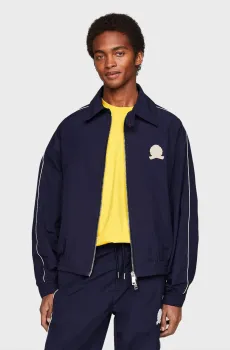 Мужская темно-синяя ветровка THC CC SPORTY IVY Синий M Tommy Hilfiger MW0MW33882