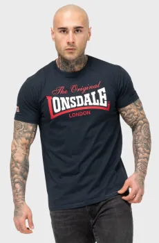 Мужская темно-синяя футболка ALDINGHAM Синий XL Lonsdale 117019
