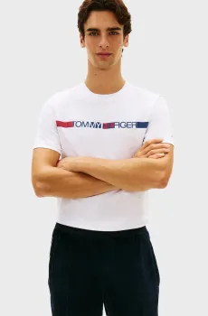 Мужская белая футболка BRAND LOVE Белый L Tommy Hilfiger MW0MW42368