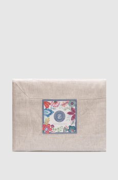 Бежевый набор из скатерти и салфеток TIZIANO из льна