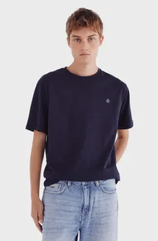 Мужская темно-синяя футболка Синий M SPRINGFIELD 7122306