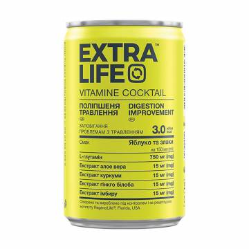 Витаминный коктейль Extra Life Vitamine Cocktail Улучшение пищеварения, 150 мл Витаминный коктейль Extra Life Vitamine Cocktail Улучшение пищеварения, 150 мл