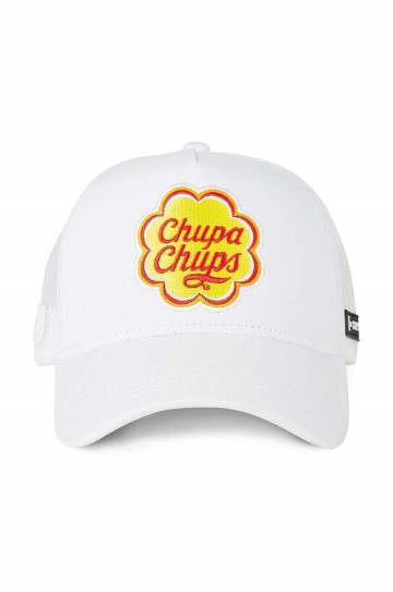 Кепка Capslab CHUPA CHUPS цвет белый с аппликацией Кепка Capslab CHUPA CHUPS цвет белый с аппликацией