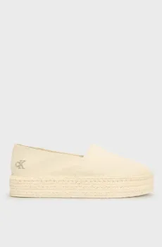 Женские бежевые эспадрильи FLATFORM ESDPARILLE MG/HDW Бежевый 39 Calvin Klein YW0YW01737
