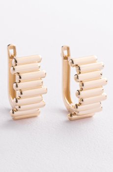 Серьги "Agnes" в желтом золоте с09715