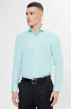 Мужская мятная рубашка Ментоловый 44 BOSS 50556505;373