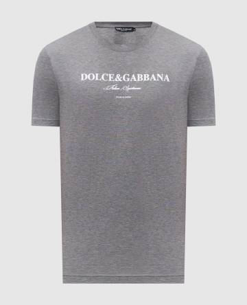 Серая футболка с принтом логотипа