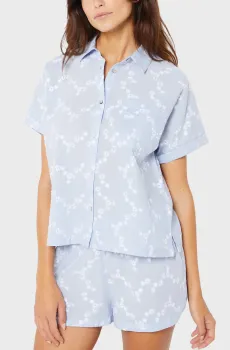 Женская голубая рубашка SOLEIL Голубой M Etam 6545702